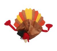 GARVALON Sombrero de Pavo de Terciopelo para Adultos Talla Ajustable Gorro Divertido para Disfraz de Acción de Gracias Accesorio de Cosplay para Fiestas y Celebraciones
