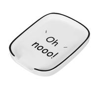 GARVALON Soporte para Cucharas de Cerámica Blanco Reposacucharas Cuadrado Compacto para Cocina y Mesa Accesorio Resistente y Fácil de Limpiar para Utensilios y Cucharones