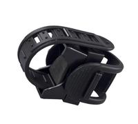 GARVALON Soporte para Linterna de Bicicleta Ajustable 360° Negro Clip de Plástico Antideslizante 2 Piezas para Manillar Accesorio Ciclismo para Luces Delanteras y Traseras