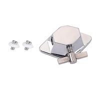 GARVALON Soporte para Tom de Suelo de Metal Resistente Pieza de Batería para Rack de Percusión Soporte para Pata de Tom Compatible Color Plateado Duradero y Ligero para Instrumentos de