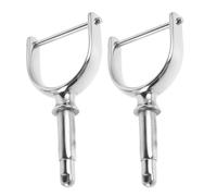 GARVALON Soportes para Palas de Barco 316 Acero Inoxidable 1/2 2 Piezas Chumacera Metálica Resistente al Agua Salada para Kayak Canoa y Embarcaciones Náuticas Soporte Lateral Ajustable