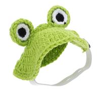 GARVALON Suéter de Invierno para Tortuga Hecho a Mano con Diseño de Rana Tejido de Lana Cálida Talla L con Correa Elástica Ajustable para Disfraz de Halloween y Ropa Navideña de Mascotas