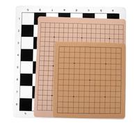 GARVALON Tablero de Ajedrez Doble Cara Plegable 51 Cm, Accesorio de Juego de Ajedrez Chino para Jugadores, Tapete Portátil para Partidas en Interiores y Exteriores, Set de 3 Piezas