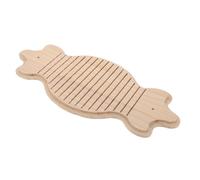 GARVALON Tablero Rascador de Madera Sólida para Mascotas Pequeñas Cuidado de Uñas Silencioso para Conejos Cobayas y Erizos Juguete Masticable Natural para Jaulas y Enriquecimiento Ambiental
