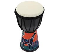GARVALON Tambor Djembe Infantil de Percusión Africana Portátil para Instrumento Musical para Jardín de Infancia con Diseño de Jirafa Ligero y Fácil de Agarrar para Principiantes