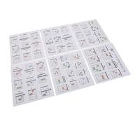 GARVALON Tarjetas de Acordes de Guitarra para Principiantes 57 Piezas Caja Organizadora Portátil Guía de Acordes de Alta Definición para Práctica Clases y Aprendizaje Musical