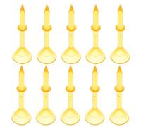 GARVALON Tees de Golf de Plástico Fino 83 Mm Picos Reemplazables para Pelota de Golf Soporte Estable para Exteriores Paquete de 10 Piezas Accesorios Profesionales Reutilizable