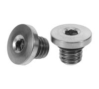 GARVALON Tornillos de Tapa de Aceite para Palanca de Freno de Disco de Bicicleta de Montaña Aleación de Titanio M5X5-8 Juego de 2 Piezas Compatibles con Sistema de Frenos Hidráulicos