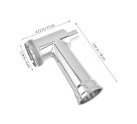 GARVALON Tubo para Embutidora de Salchichas de Aleación de Aluminio Accesorio para Picadora de Carne Eléctrica Repuesto para Procesador de Alimentos Compatible Batidoras de Cocina