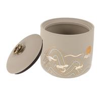 GARVALON Urna de Cerámica para Cenizas de Gato Pequeña Urna Cremación Tapa Hermética Contenedor para Cenizas Mascotas Adecuado para Memorial y Conservación Segura