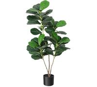 Garvee 122 cm plantas artificiales, higuera artificial con maceta blanca, árbol artificial grande, plantas falsas, plantas de plástico, plantas artificiales para interiores y exteriores, habitación