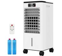 Garvee 3 en 1 Climatizador Portátil - Enfriador, Ventilador, Humidificador - Depósito 7L, Temporizador 12h, Oscilación 120°, Mando a Distancia, Silencioso, Eficiente, para Dormitorio y Salón,