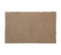 Garvee Alfombra Antideslizante para baño Tipo Waffle - Alta absorción y transpirabilidad - Lavable a máquina - con Flecos Decorativos baño, Ducha, Dormitorio o salón - Color Caqui,
