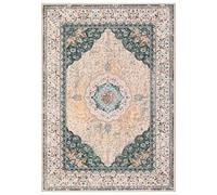 Garvee Alfombra bohemia vintage, lavable, suave, de imitación de cordero, parte trasera antideslizante, ideal para sala de estar, dormitorio, baño, cocina, entrada, oficina, color verde, 200 x 290 cm