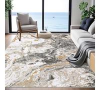 Garvee - Alfombra Moderna de mármol, descontaminable, Antideslizante para salón y Dormitorio, diseño contemporáneo, 120 x 170 cm