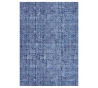 Garvee Alfombra Moderna Lavable a máquina para salón, Dormitorio o Comedor - Antideslizante y Suave - Ideal para niños y Mascotas - Color Azul, 120x170 cm, fabricación Alemana