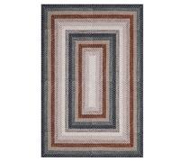 Garvee Alfombra Trenzada Lavable Boho - Antideslizante, Resistente a Manchas - Suave, Apta para Mascotas - Salón, Dormitorio, Cocina, Entrada - Azul, 120x170cm, calefacción Suelo, Alemania