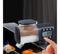 Garvee Alimentador automático programable para peces para acuario, 500 ml, gran capacidad, a prueba de humedad, temporizador, para betta, peces dorados, koi, tortuga, agua dulce/salada, alimentación
