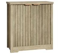 Garvee Aparador De Dos Puertas Estilo Bora para Salón y Comedor, Mueble Auxiliar De Almacenaje Rústico De Madera Clara Envejecida, Armario Multiusos para Cocina o Entrada, Pack De Varias Unidades