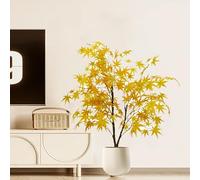Garvee Árbol de Arce Artificial Realista para decoración del hogar - Planta biónica para Interiores y Exteriores, Ideal para Ventanas, Jardines y oficinas - con Maceta Desmontable - 1.2 Beige Maple