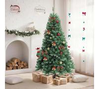 Garvee Árbol de Navidad Artificial 213 cm con 250 LED, Gran árbol de Navidad de PVC 1350 Puntas 8 Modos, Soporte de Metal Estable, Montaje rápido, Reutilizable (213 cm)