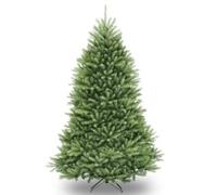 Garvee Árbol De Navidad Artificial con Luces LED, Material De PE/PVC, Fácil Instalación, Soporte De Metal, Flocado, Piña, árbol De Navidad Blanco y Verde,6FT