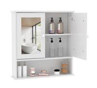 Garvee Armario de baño de Pared sin Espejo - Estante Ajustable y Organizador Compacto - Resistente y fácil de Instalar, Ideal para baño, Cocina, lavandería o Pasillo Inodoro o Pared