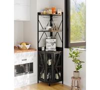 Garvee Armario para Vinos Robusto y Versátil: Estante Clásico de MDF para Bar, Ideal para Sala de Estar, Fácil de Limpiar y Práctico para Coleccionar Vinos, Negro