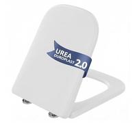 Garvee Asiento de inodoro en forma de U de Urea Duroplast, cierre suave y liberación rápida, antibacteriano, resistente a los rayos UV, estable 150 kg, ajuste universal, fácil de limpiar - U2010