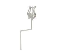 Garvee atril de partituras portátil para saxofón alto + soporte de partitura de hierro compacto y estable + diseño plegable para marcha y viaje, uso sencillo, 18 x 6,6 x 4,6 cm, 48 g [plateado]