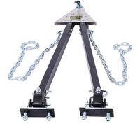Garvee Barra de remolque ajustable 2268 kg (5000 lbs) de acero - Montaje parachoques, enganche de bola de 2 pulgadas, cadenas de seguridad - Instalación fácil, uso intensivo - Compatible con vehículo