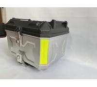 Garvee Baúl Moto 45L Plateado Con Respaldo Sistema Desmontaje Rápido Base Acero Maleta Trasera Universal Para Motocicleta