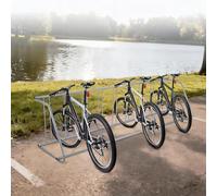 Garvee Bicicletero De Acero Para 5 Bicicletas, Soporte Estable Para Garaje y Exterior Con Tornillos De Fijación Al Suelo