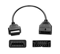 Garvee - Cable adaptador OBD1 de 12 pines a OBD2 de 16 pines - para lector de códigos de coche - Conector preciso para diagnóstico automotriz - Compatible con herramientas profesionales