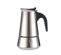 Garvee Cafetera Espresso Acero Inoxidable: cafetera Moka para Cocina y Placas de inducción, para Uso doméstico y de Oficina, Mango Resistente al Calor, preparación rápida, 5 tamaños Disponibles