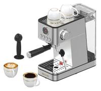 Garvee Cafetera Espresso Semiautomática de Acero Inoxidable, Máquina de Café Italiano con Sistema de Presión por Bomba, para Casa