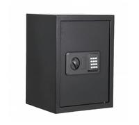 Garvee Caja fuerte de 45 litros con código numérico, llaves y bolsa ignífuga, caja fuerte para casa/hotel, alarma, estante ajustable, caja fuerte para hotel, dinero en efectivo, joyas y documentos