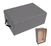 Garvee Cajón Pilates Cuero Piel Sintética, Antideslizante Estable, Gris