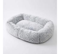 Garvee Cama de Perro para Humanos 4XL Gris Claro 165x100x30cm Puff Gigante para Adultos y Mascotas Colchón de Peluche Suave Antiestrés Lavable con Funda Removible para Dormir Leer o Descansar en Casa