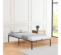 Garvee Cama Individual Metálica para Colchón - Plataforma con Estructura de Acero Fuerte - Espacio de Almacenaje Bajo la Cama - Montaje Sencillo y Sin Ruido - Sin Base de Madera - Twin (191×99×38CM)