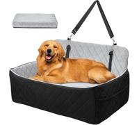 Garvee Cama Perro Coche 80x50 cm, Suave Antideslizante, negro-marrón