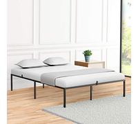 Garvee Cama Plataforma de Metal para Dormitorio - Estructura Estable de Acero con Lamas - Gran Almacenamiento Bajo la Cama - Fácil de Montar y Silenciosa - Sin Base de Madera - Full (191×137×38CM)