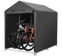 Garvee Carpa Garaje Para Bicicletas Impermeable Fácil Montaje | Ciclistas Y Moteros En Jardín Patio Exterior Material Oxford 420D Acero Galvanizado Protección UV Viento Lluvia