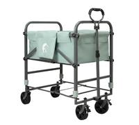 Garvee Carro Baño Mascotas Ajustable, Plegable Móvil, Hierro, Verde