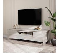 Garvee Centro de Entretenimiento rústico para TV de hasta 70" - Mueble con Puertas y estantes Ajustables - Amplio Almacenamiento y gestión de Cables - Color Fresno Natural, 1.6 Metros