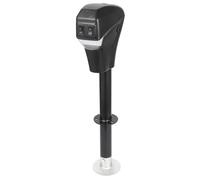 Garvee - Cilindro eléctrico de 12 V para remolque y autocaravana, pesado con LED delantero, elevación 46 cm, ideal para caravanas, camiones de remolque, yates, remolques utilitarios