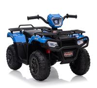 Garvee Coche Eléctrico Infantil 12V con Mando a Distancia y Tracción Manual, Suspensión De Muelles, Luces LED, Reproductor De Música USB, Vehículo para Niños