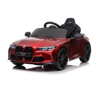 Garvee Coche Eléctrico para Niños 12V, Vehículo Deportivo Infantil con Mando a Distancia 2.4G, 2 Motores, Batería 4.5AH, Música, Luces LED, Suspensión, Cinturón de Seguridad, 3 a 6 Años, Rojo