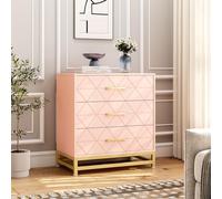 Garvee Cómoda De 3 Cajones para Dormitorio y Armario | Cajonera Alta y Delgada con Cierre Suave y Kit Anti-Vuelco | Organizador De Almacenamiento Que Ahorra Espacio De 28.7" De Alto