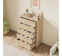 Garvee Cómoda Moderna De Gran Almacenamiento - Mueble Vertical De Madera, Diseño Contemporáneo, Ideal para Dormitorio, Salón, Recibidor o Armario, Disponible En 5 o 7 Cajones